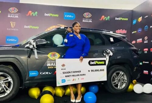 BBNaija season 11 winner, Temi Nkem receives N90m, new SUV [VIDEO]